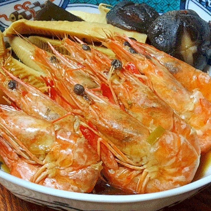 おせちの定番☆ 「エビのつや煮タケノコ入り」